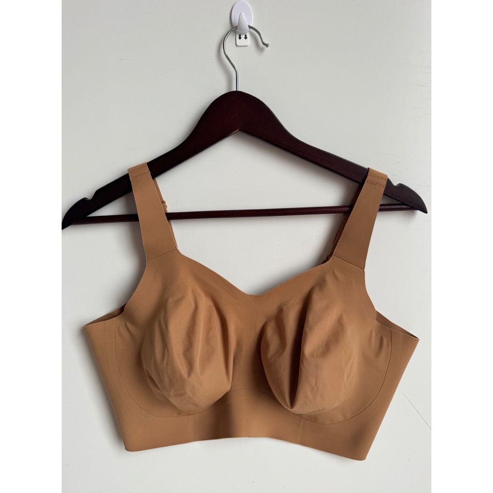 Evelyn Bobbie Beyond Bra XL Tan Nude Wire Free EB Core Support Seamless lifting